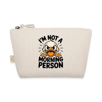 Not a Morning Person Duck - Organic Pouch - nature - Front