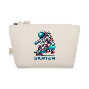 Astronaut Skateboard - Organic Pouch - nature - Front