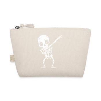Dabbing Skeleton - Organic Pouch - nature - Front
