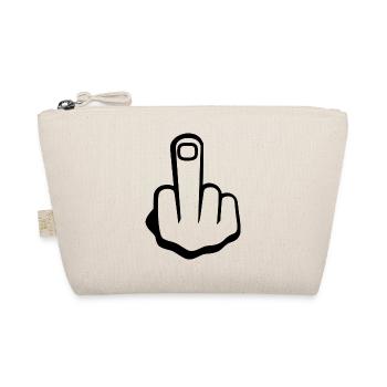 Middle finger - Organic Pouch - nature - Front