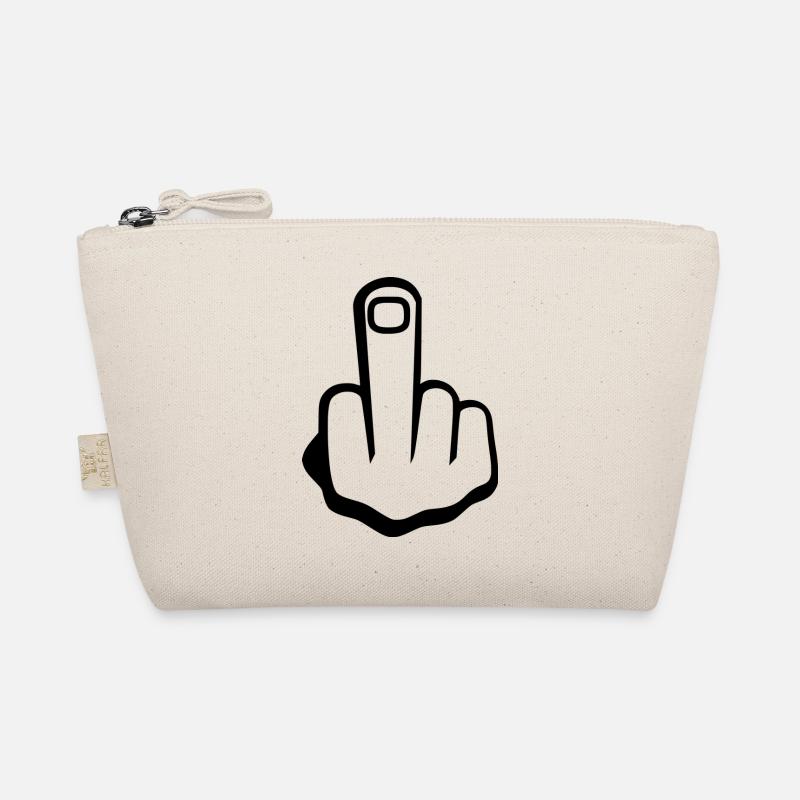 Middle finger Organic Pouch