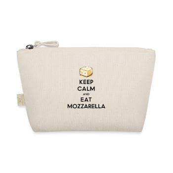 Keep Calm and Eat Mozzarella - Organic Pouch - nature - Front