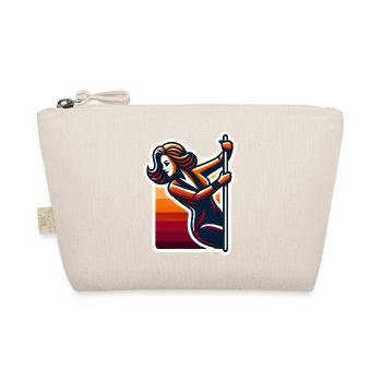 Funny Stripper Silhouette Design - Organic Pouch - nature - Front