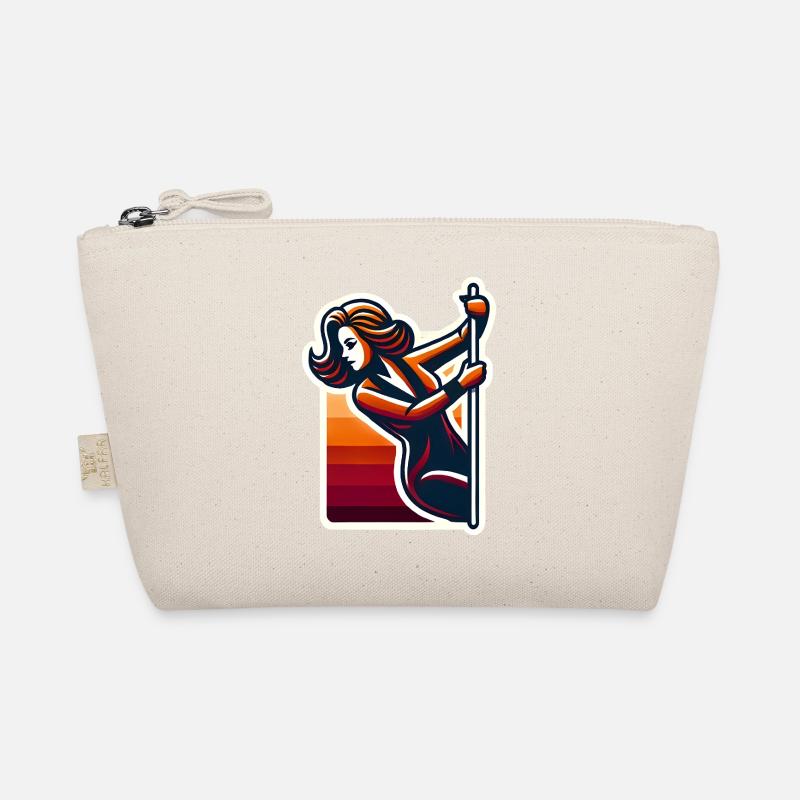 Funny Stripper Silhouette Design Organic Pouch