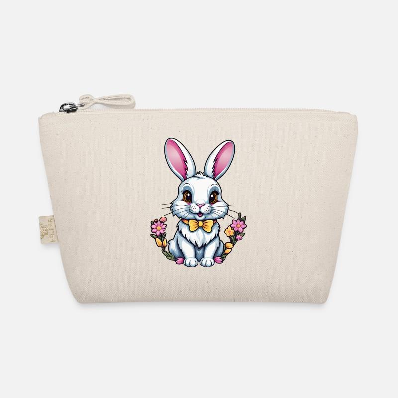 Bunny with flowers Organic Pouch