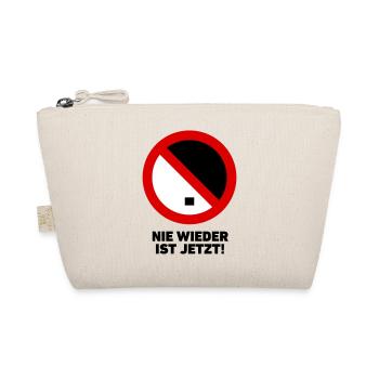 Nie wieder ist jetzt! - Bio-Täschchen - Natur - Vorne