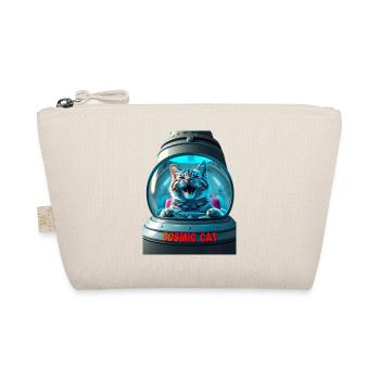 Funny cat in a UFO ship - Organic Pouch - nature - Front