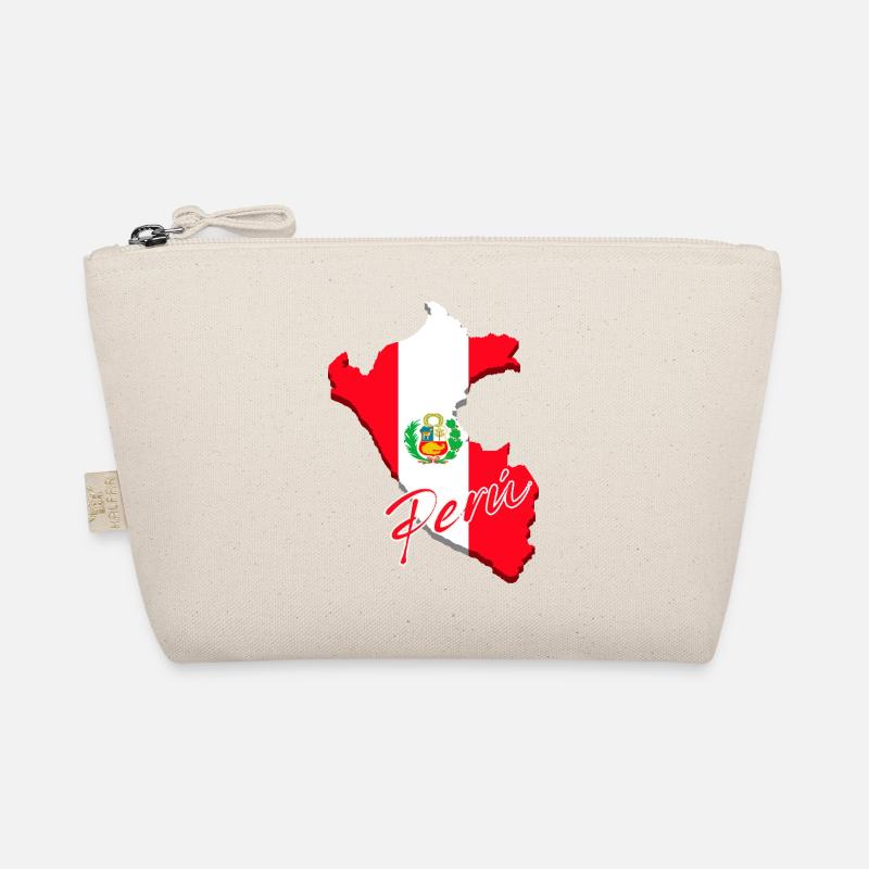 Flagge von Peru, Karte Flagge von Peru Bio-Täschchen