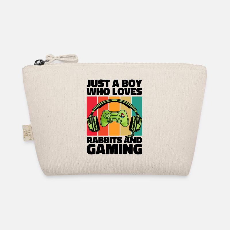 Gamer & Rabbits: Video Games & Leaping Adventure Organic Pouch
