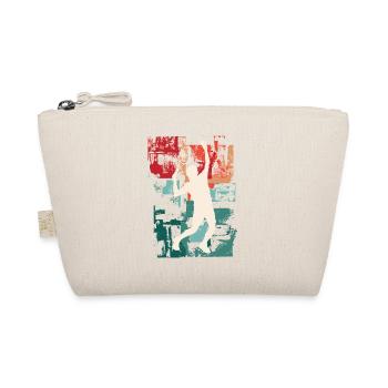 Tennis Tennis Player Player Vintage Retro Colorful - Organic Pouch - nature - Front