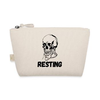 Resting skull - Organic Pouch - nature - Front