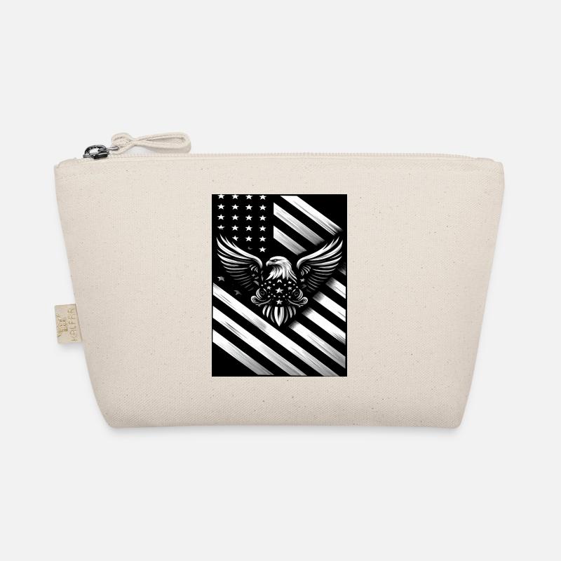 Drapeau US blanc et noir Trousse biologique