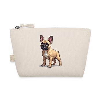Französische Bulldogge, French Bulldog Bouledogue - Bio-Täschchen - Natur - Vorne