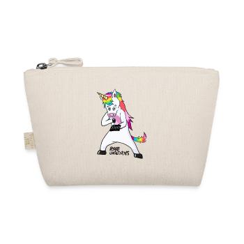 Ravew Unicorns Ligne Noir Logo 18+ - Trousse biologique - nature - Devant