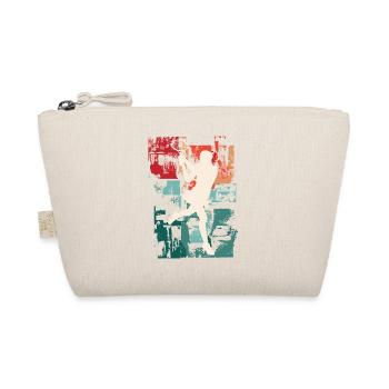 Tennis Tennis Player Woman Sport Vintage Retro - Organic Pouch - nature - Front