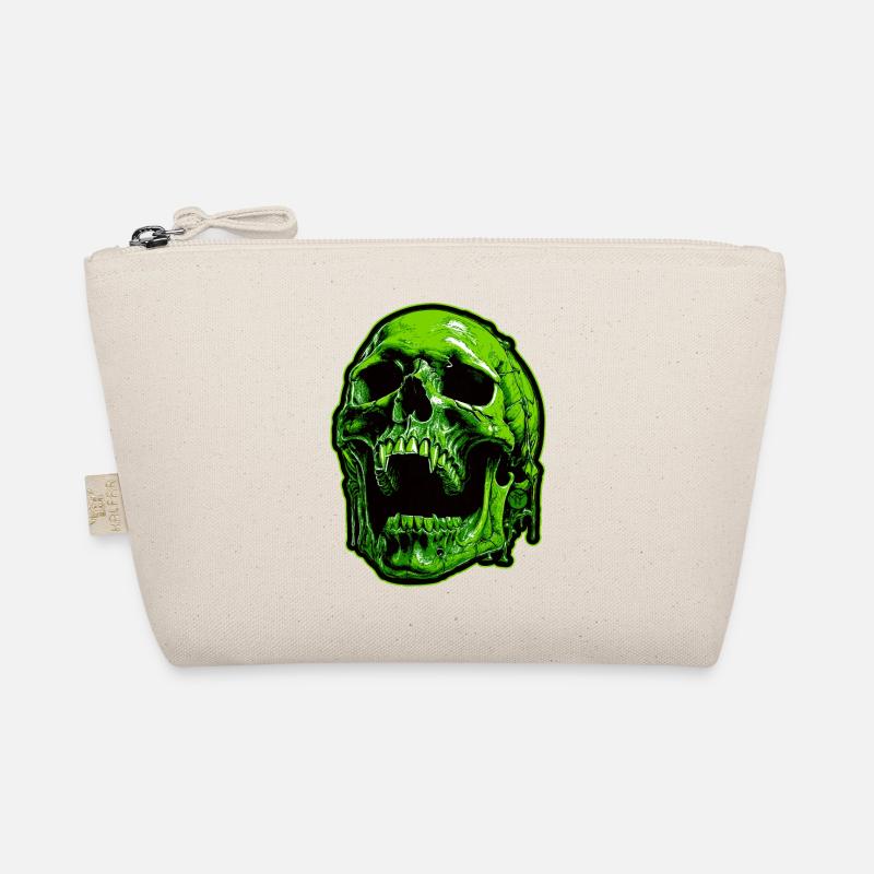 Crâne de vampire vert - Trousse biologique - nature