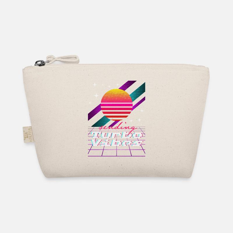 Turbo Vibes Neon Sunset - Bio-Täschchen - Natur