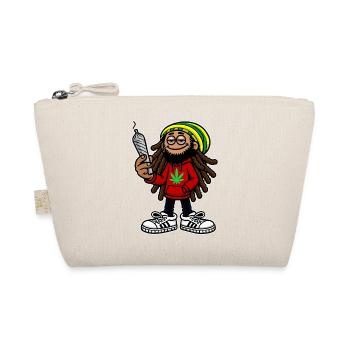 Dreadlock Smoker - Stoned man - High & Happy - Bio-Täschchen - Natur - Vorne