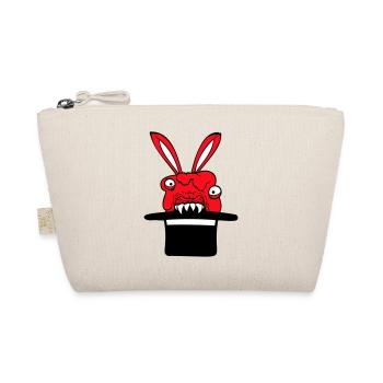Hase Monster Zauberer Zylinder Hut Böse Horror - Bio-Täschchen - Natur - Vorne