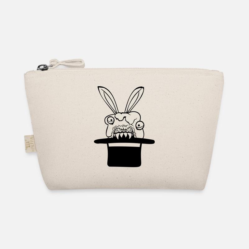 Bunny Monster Wizard Top Hat Evil Horror Fun Organic Pouch