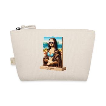Mona Lisa on holiday - Organic Pouch - nature - Front