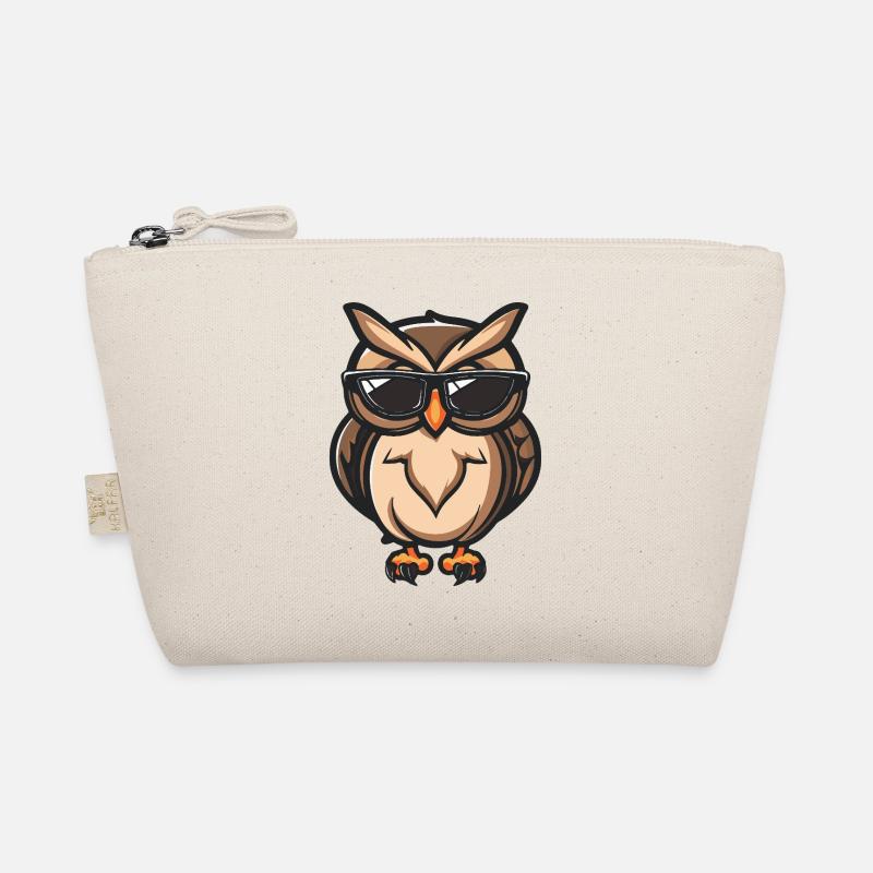 Eule Cool Tier Bio-Täschchen