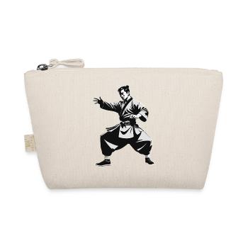 Shaolin Mönch - Kampfsport Sticker - Bio-Täschchen - Natur - Vorne