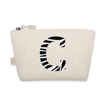 Letter c zebra - Organic Pouch - nature - Front