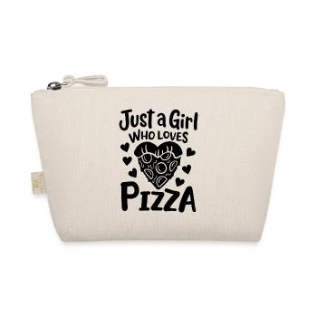 Juste une fille qui aime la pizza - Trousse biologique - nature - Devant