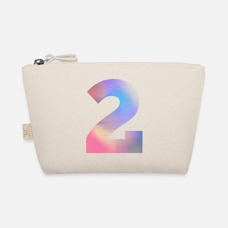 Colorful Number 2 Organic Pouch