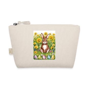 EG Easter I Bunny I Happy Easter I Gift I Flower - Organic Pouch - nature - Front