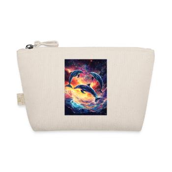 Dolphin Ocean Galaxy Space Space Dolphins - Organic Pouch - nature - Front