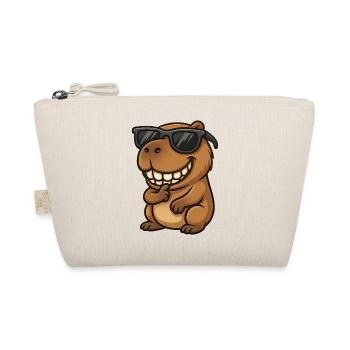 Cochon d’Inde Capybara cool avec lunettes de soleil - Trousse biologique - nature - Devant