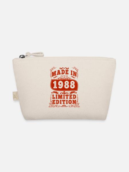 1988 Birthday 1988 Born in 1988 Birthday - Organic Pouch - nature - Front