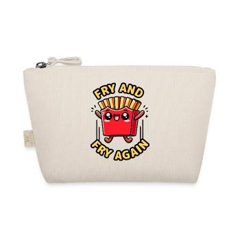 Kawaii Chibi French Fries Fry & Fry Again Food Pun - Organic Pouch - nature - Front