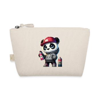 Panda Graffiti - Bio-Täschchen - Natur - Vorne