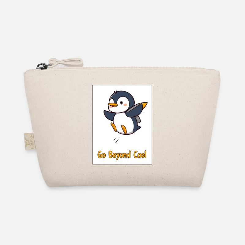 Pinguin Design – Go Beyond Cool Motiv - süß! Bio-Täschchen