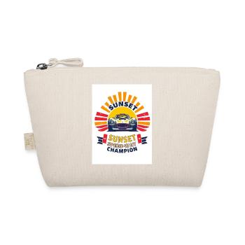 Retro Race Car Design – Sunset Champion Motif! - Organic Pouch - nature - Front
