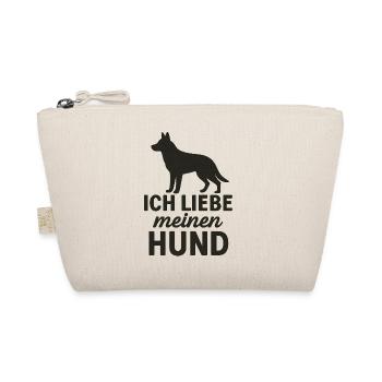 Ich liebe meinen Hund 2 - Bio-Täschchen - Natur - Vorne