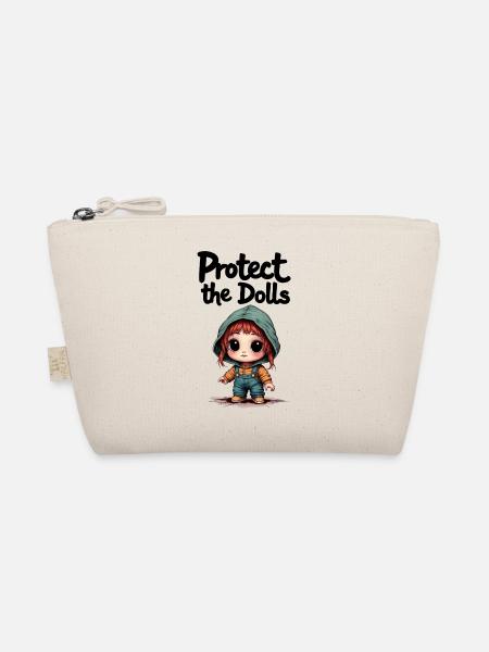 Protect the Dolls - Sweet Message - Organic Pouch - nature - Front