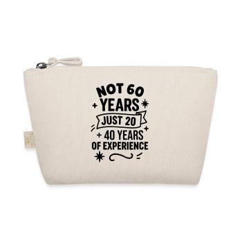 Cadeau d’anniversaire 60 ans – Seulement 20 + 40 ans - Trousse biologique - nature - Devant