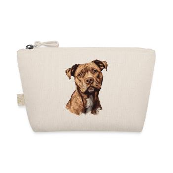 Lustiger American Staffordshire Terrier Welpe - Bio-Täschchen - Natur - Vorne