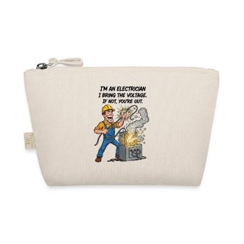 Electrician Suspense Humor | Funny Stream - Organic Pouch - nature - Front