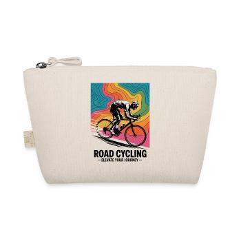 1970s Road Cycling – Retro Map Tee - Organic Pouch - nature - Front
