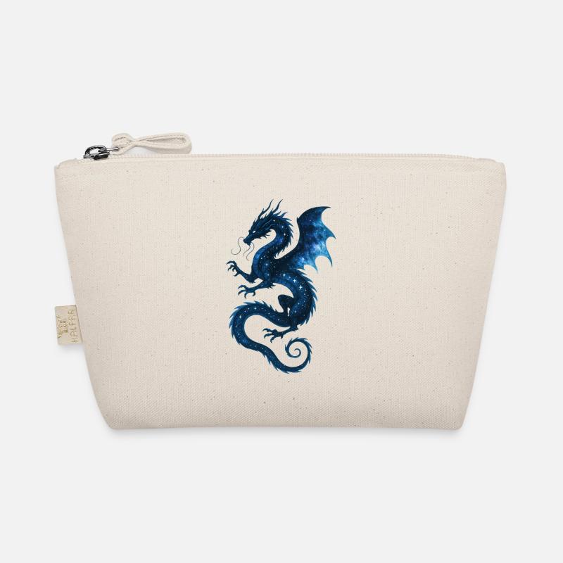 Celestial Dragon – Starry Cosmic Beast Illustratio Organic Pouch