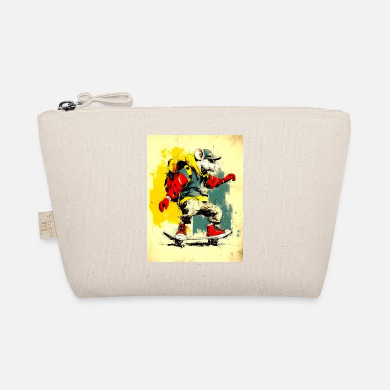 Souris cool sur skateboard - moderne, élégant Trousse biologique