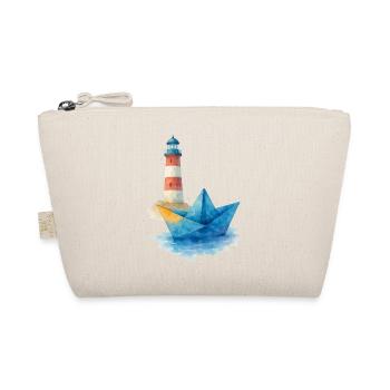 Bateau En Papier Aquarelle Lechtturm - Trousse biologique - nature - Devant