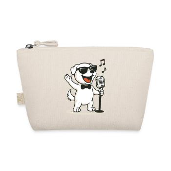 Chien karaoké cool - Trousse biologique - nature - Devant