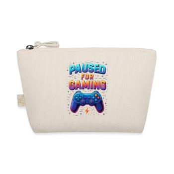 Gaming Vector Pixel Art – Paused for Gaming - Organic Pouch - nature - Front