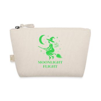 Witch flies through the night by moonlight - Organic Pouch - nature - Front